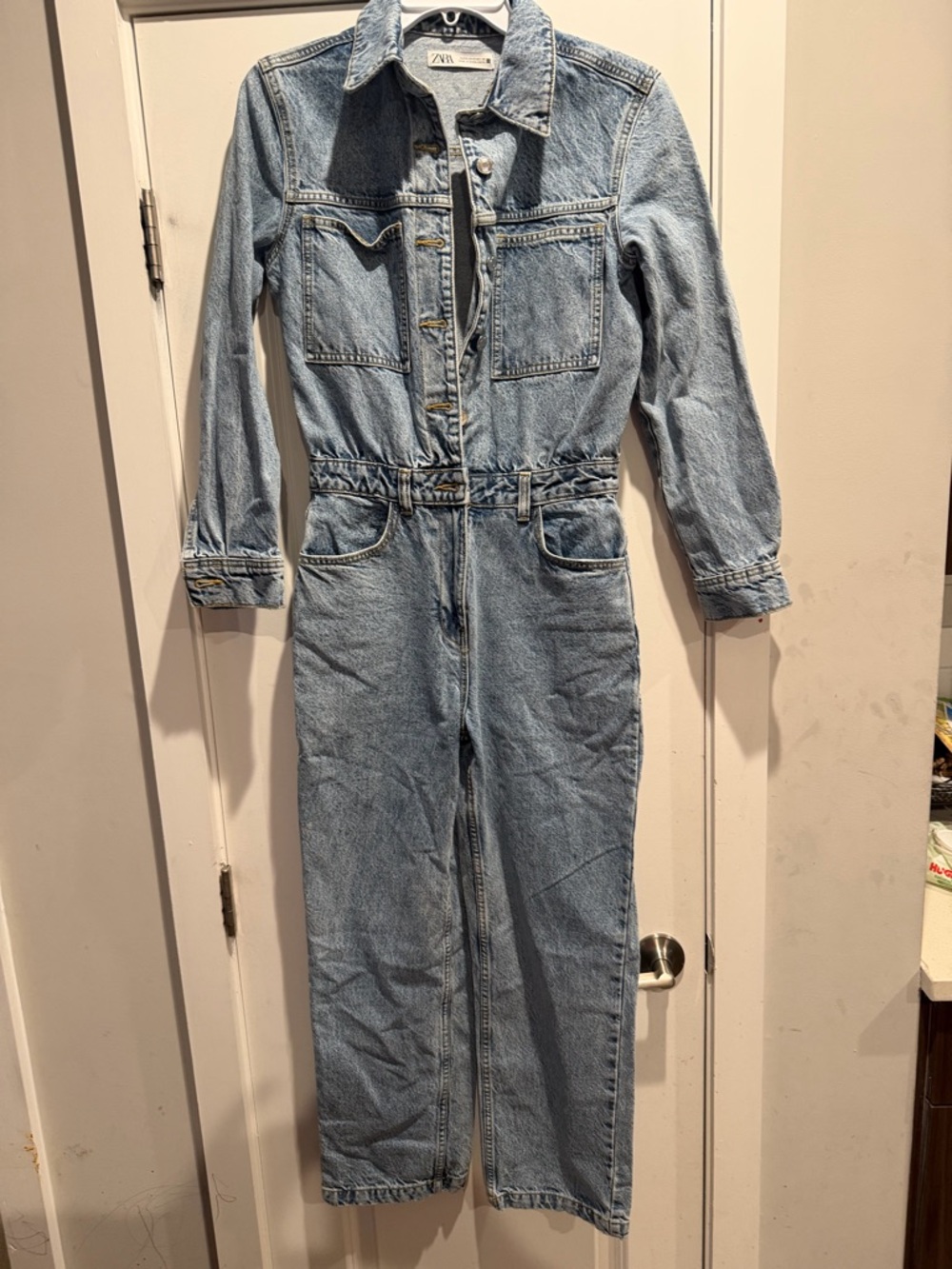 Zara‎ denim utility jumpsuit Size Size S - Picture 7 of 15